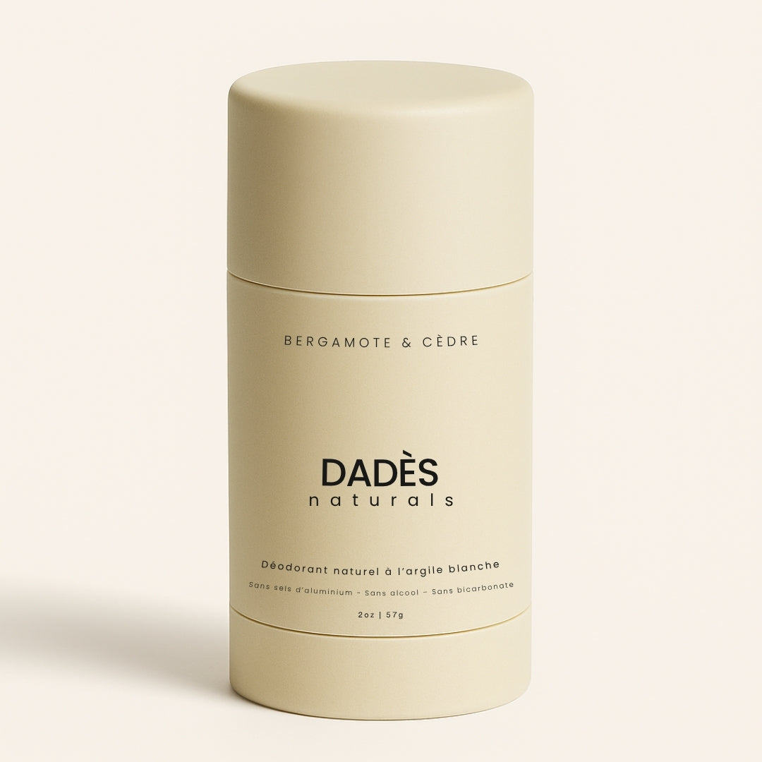 Déodorant Naturel à l'Argile Blanche - Bergamote & Cèdre