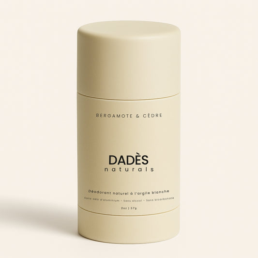 Déodorant Naturel à l'Argile Blanche - Bergamote & Cèdre