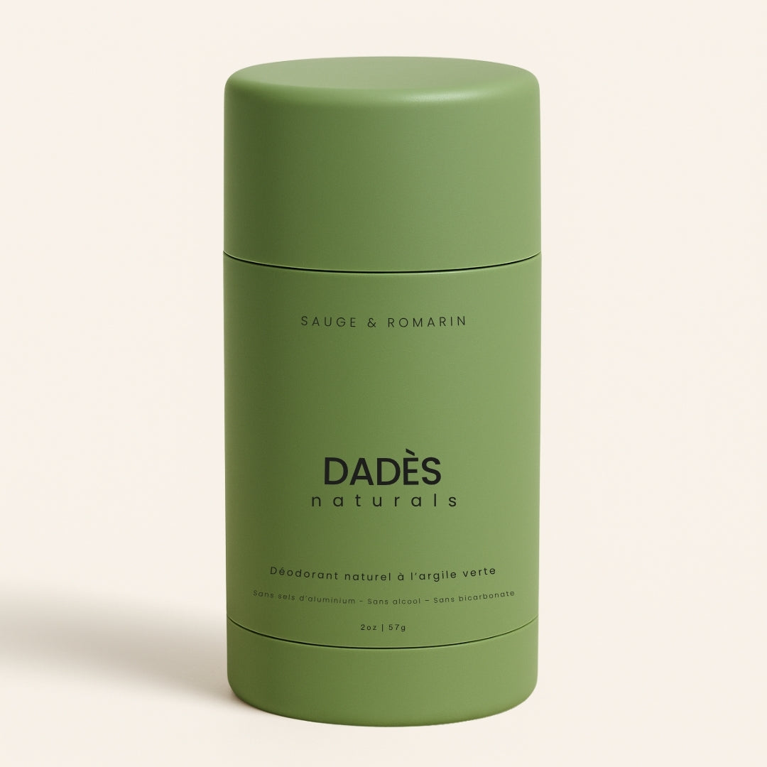Déodorant Naturel à l'Argile Verte - Sauge & Romarin