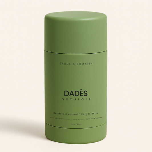 Déodorant Naturel à l'Argile Verte - Sauge & Romarin